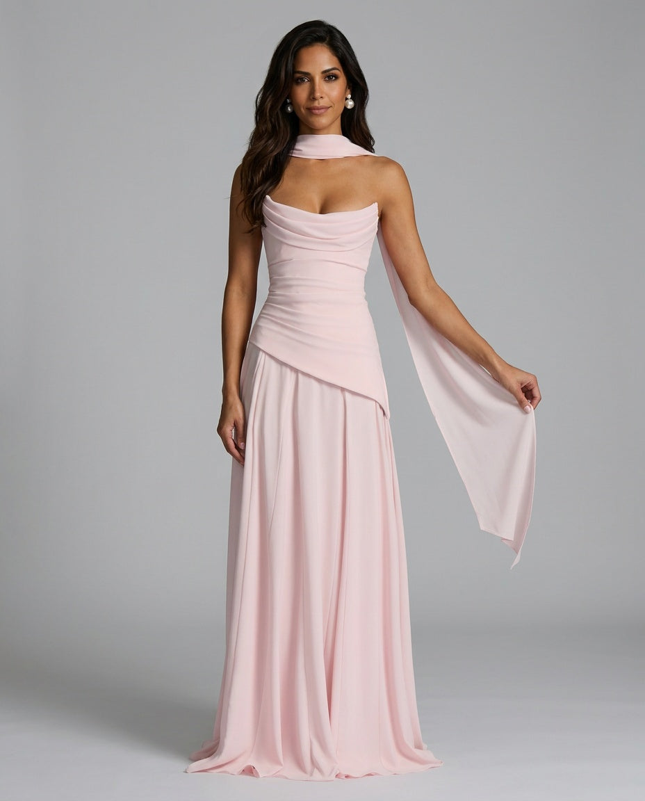 Pink Maxi Dress - Lana Fiorelli