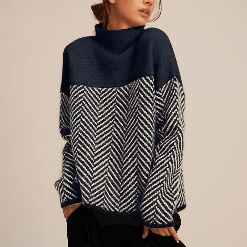 Blue chevron jumper - Lana Fiorelli