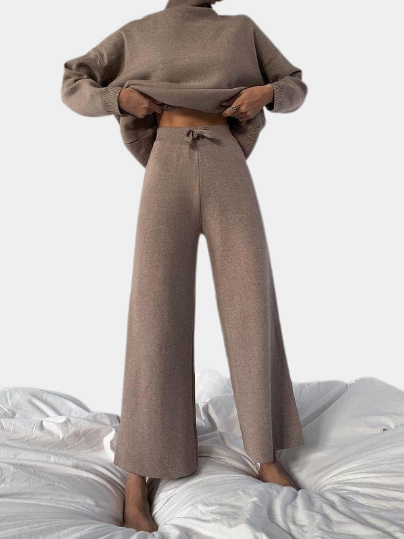 Women's turtleneck knit set - Lana Fiorelli