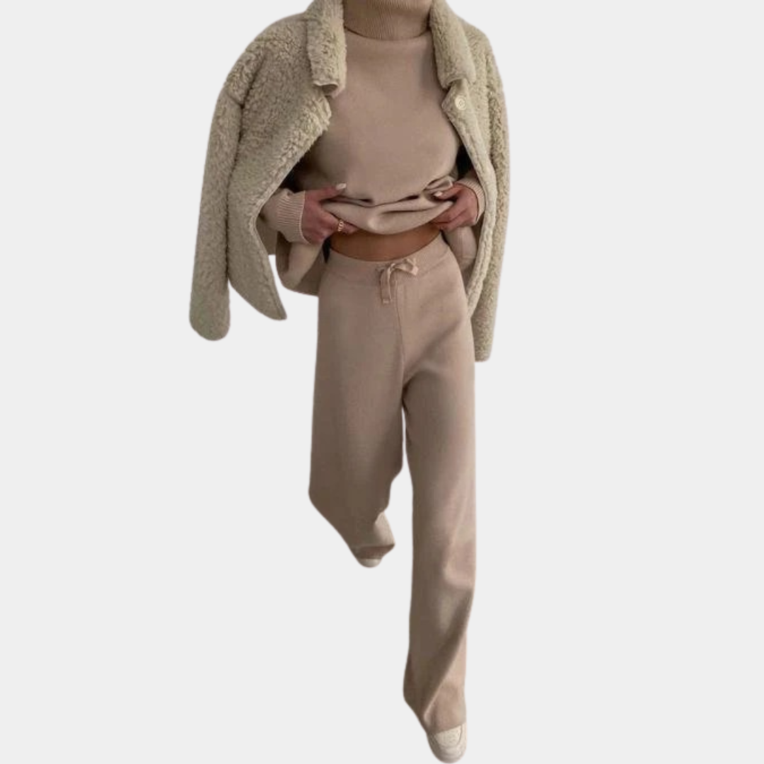 Women's turtleneck knit set - Lana Fiorelli