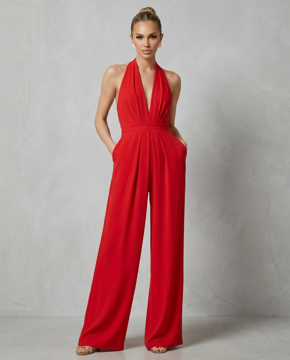 Red Jumpsuit - Lana Fiorelli