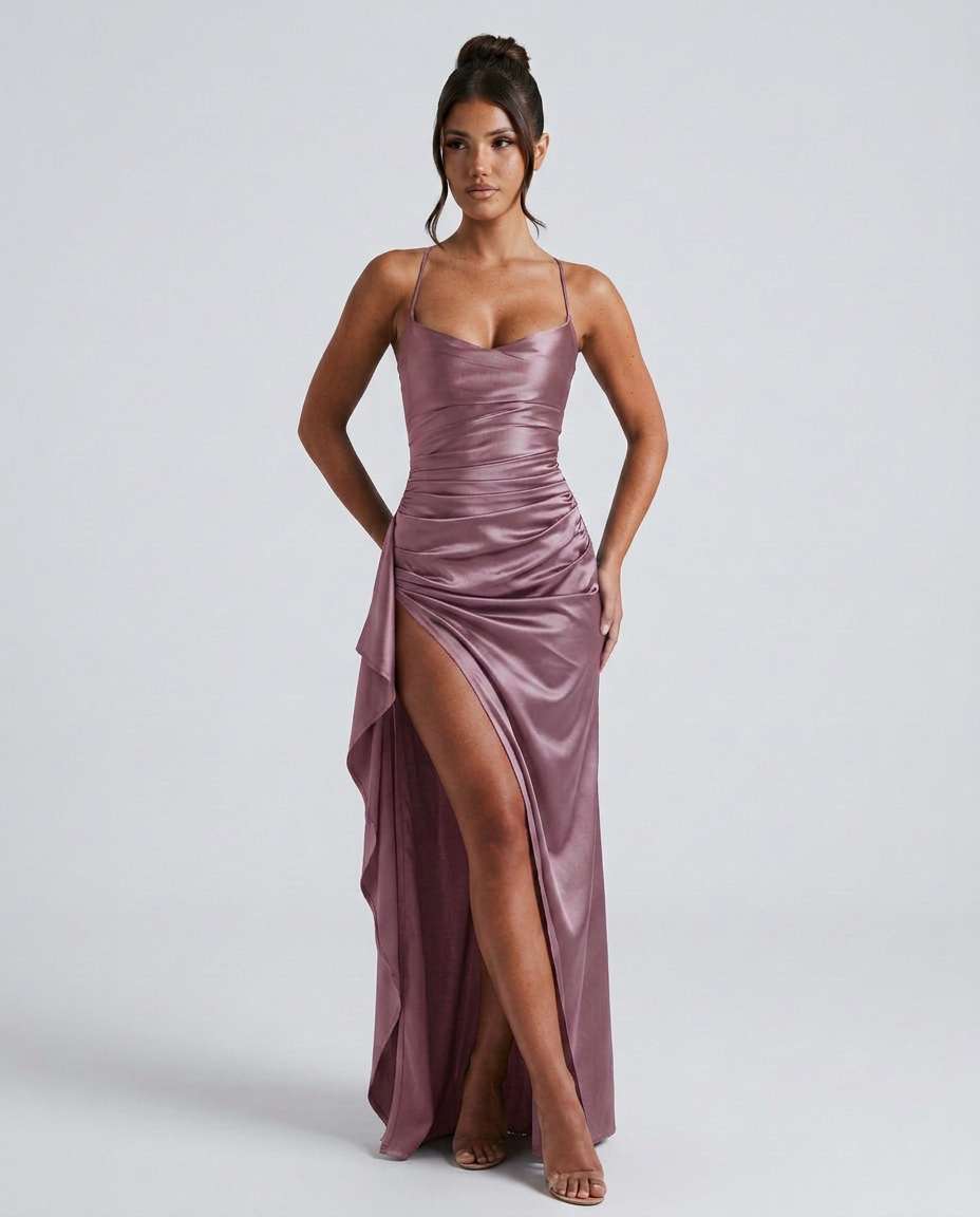 Draped Maxi Dress - Lana Fiorelli