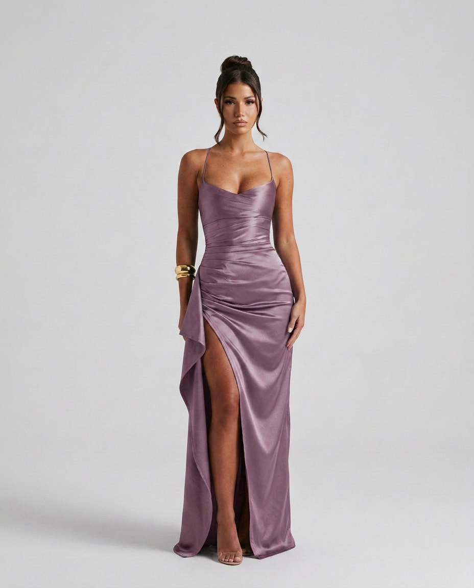 Draped Maxi Dress - Lana Fiorelli
