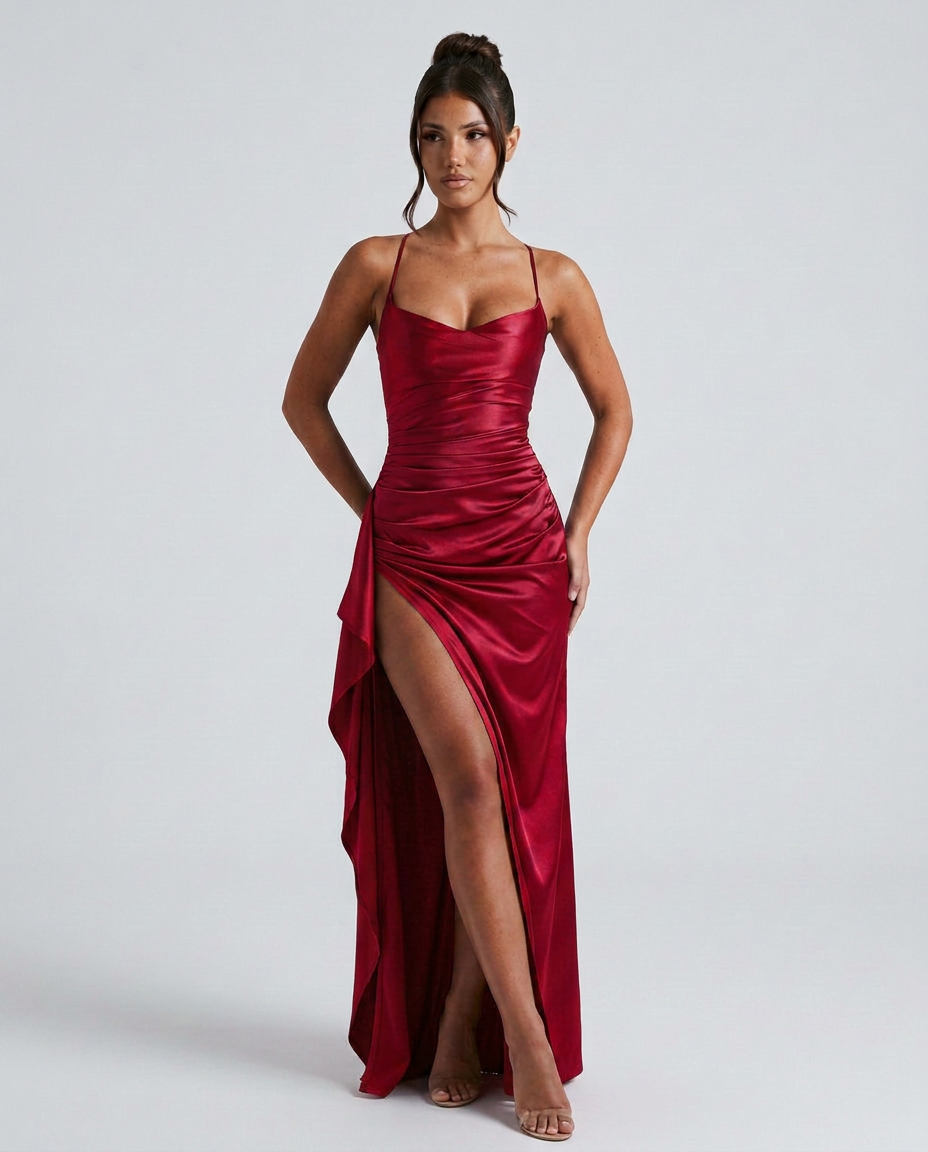 Draped Maxi Dress - Lana Fiorelli
