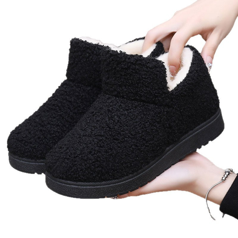 Khaki fleece lined slipper boots - Lana Fiorelli