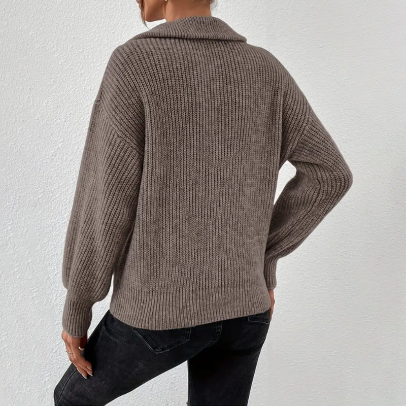Women's half-zip jumper - Lana Fiorelli
