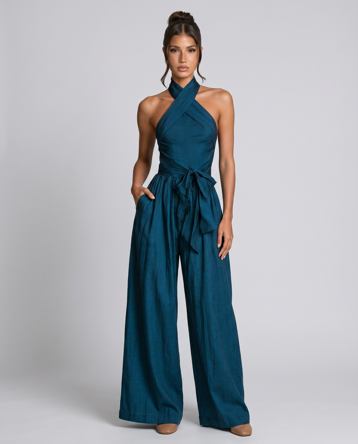 Navy Jumpsuit - Lana Fiorelli