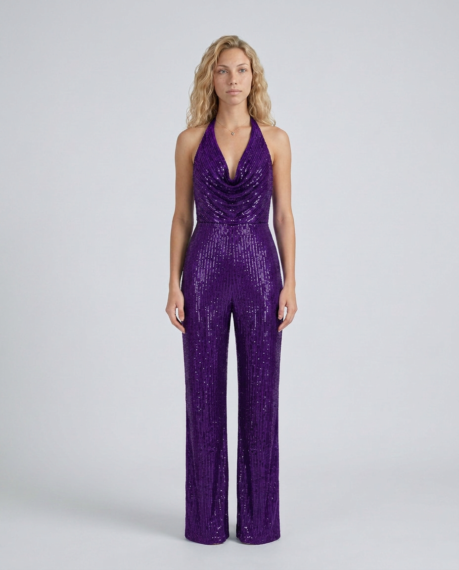 Purple Jumpsuit - Lana Fiorelli