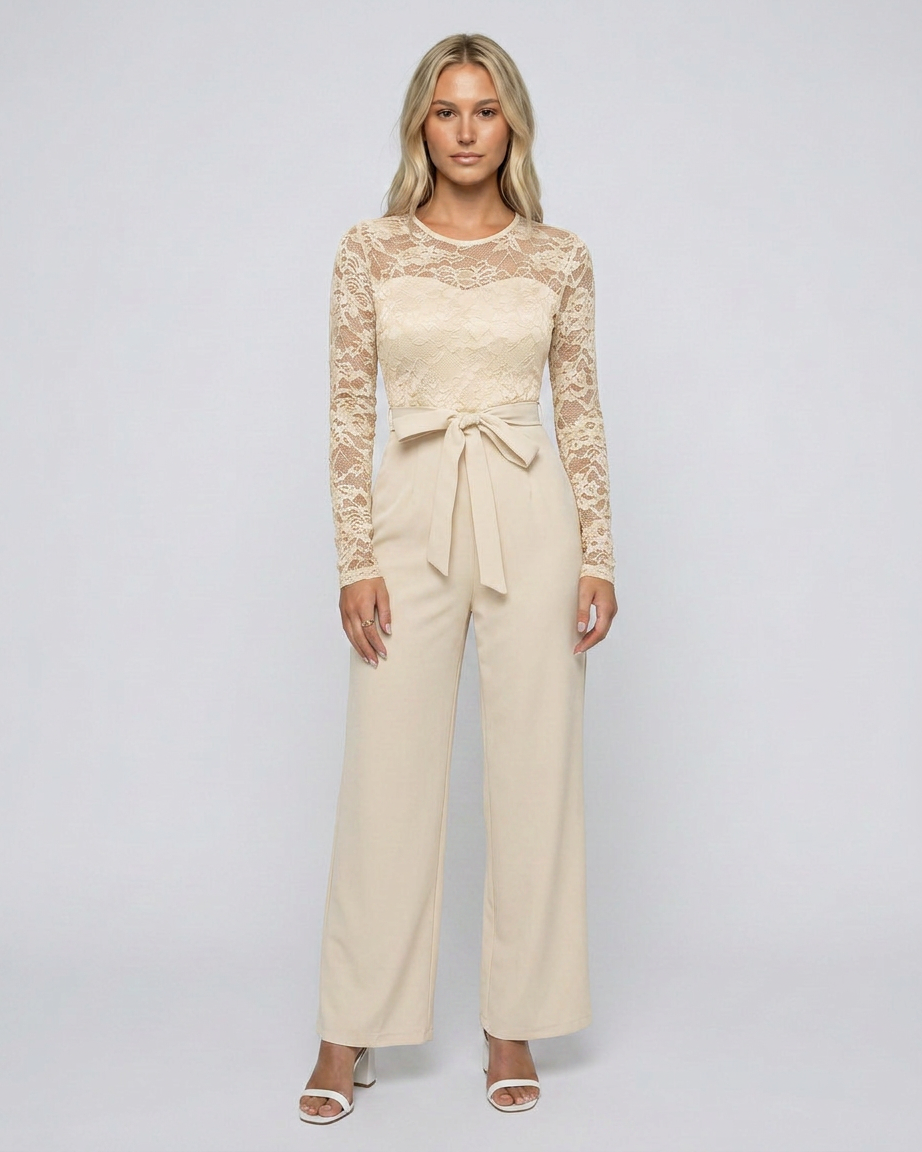 Beige Jumpsuit - Lana Fiorelli