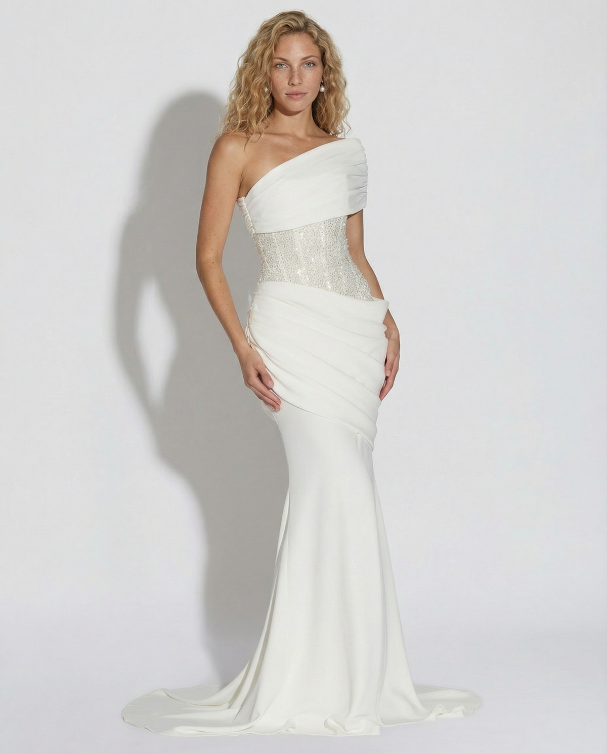 One-Shoulder Maxi Dress - Lana Fiorelli