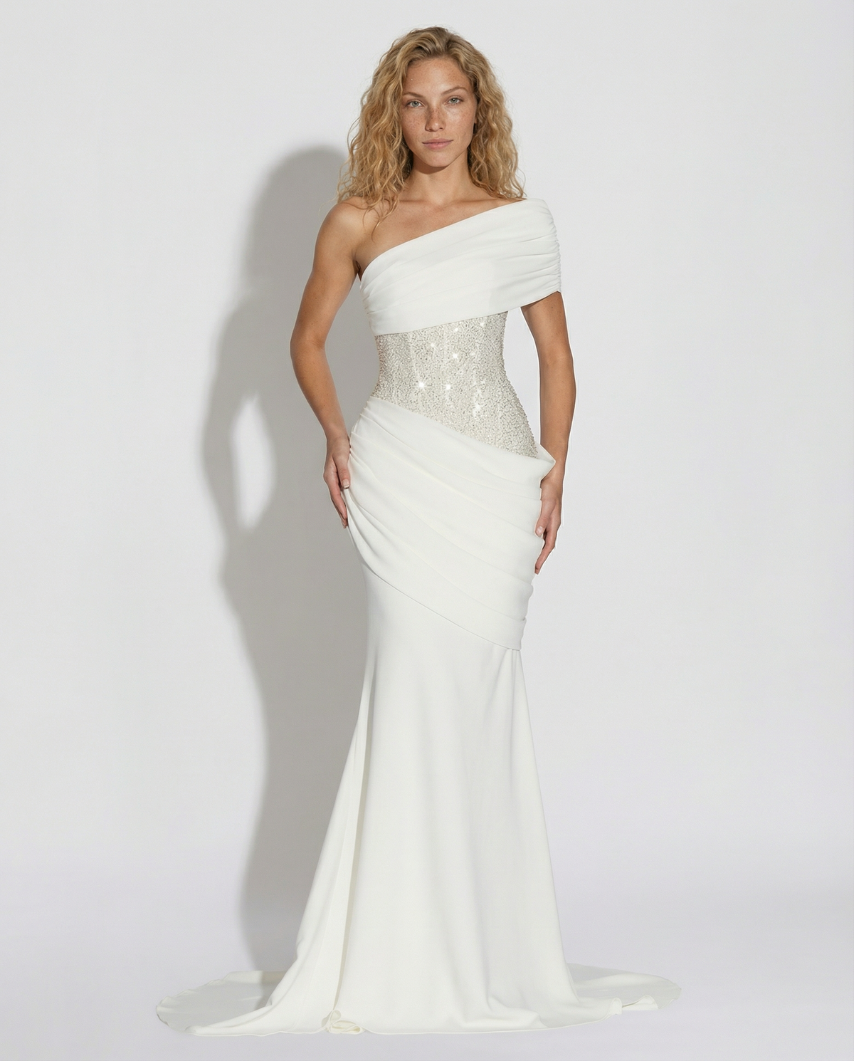 One-Shoulder Maxi Dress - Lana Fiorelli