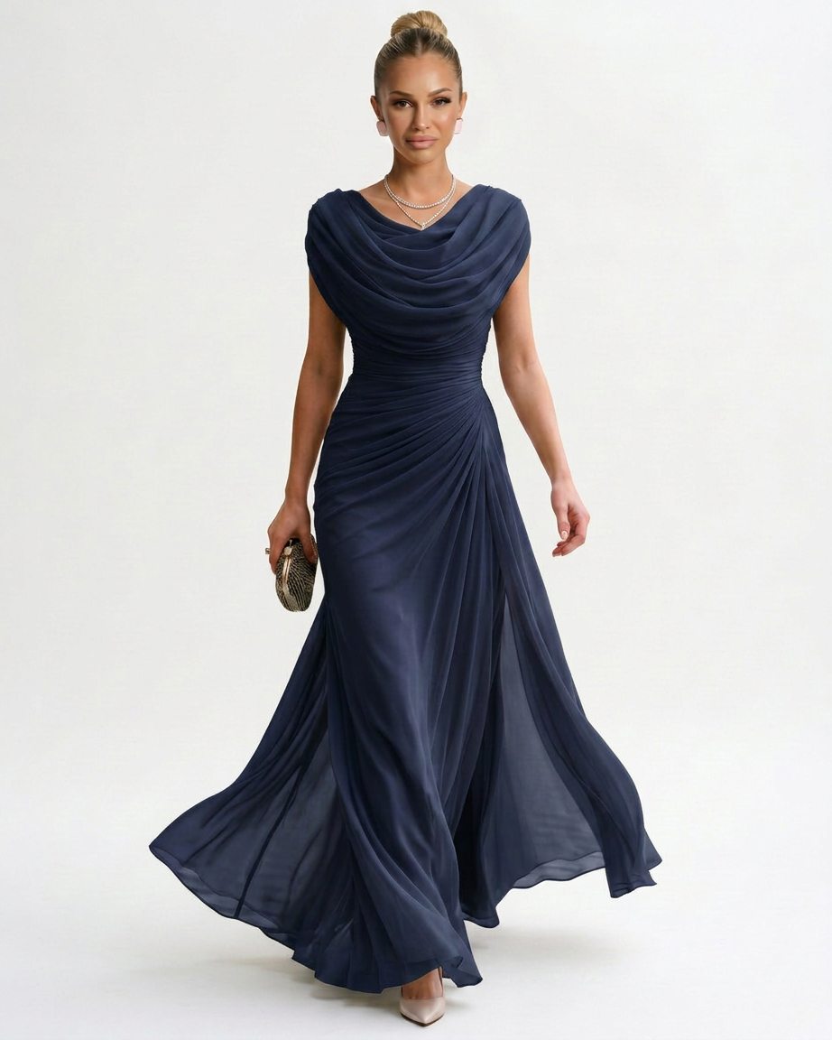 Blue Maxi Dress - Lana Fiorelli