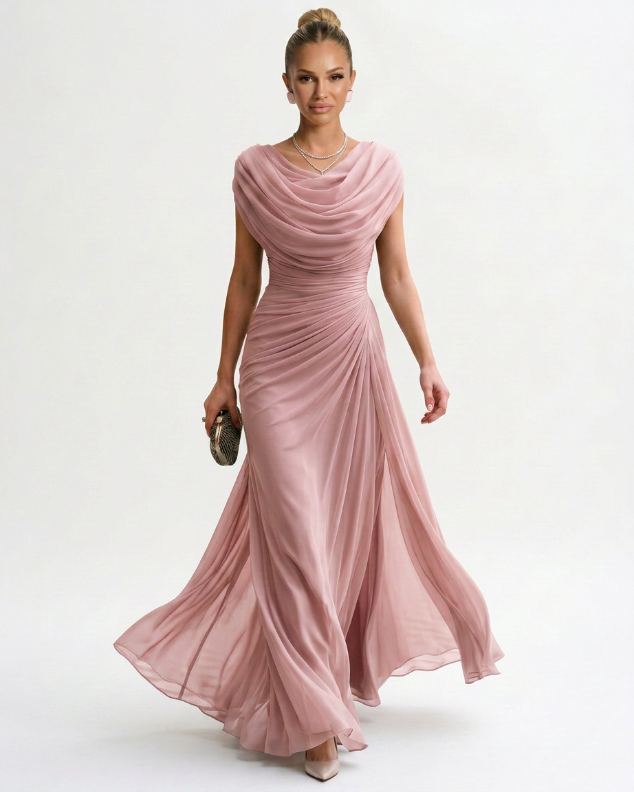 Pink Maxi Dress - Lana Fiorelli