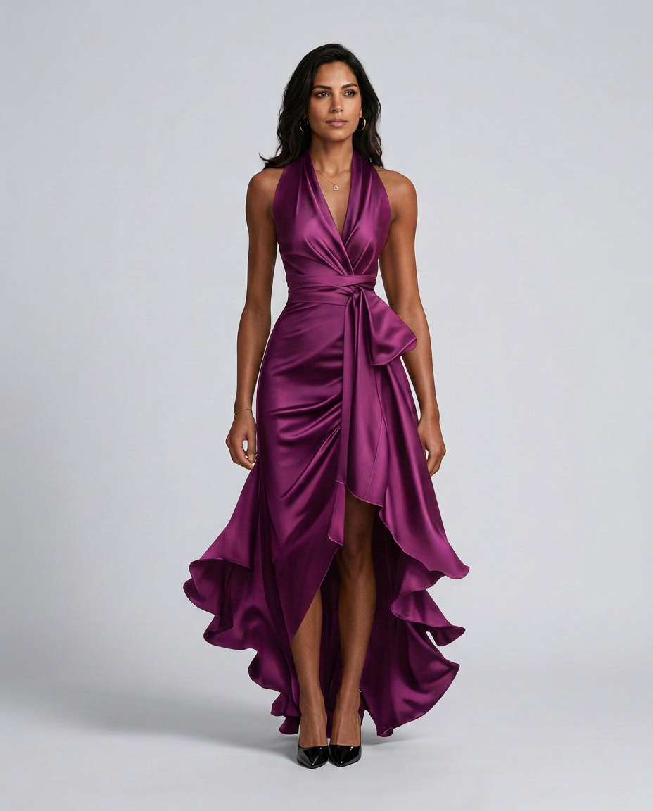 Purple Maxi Dress - Lana Fiorelli