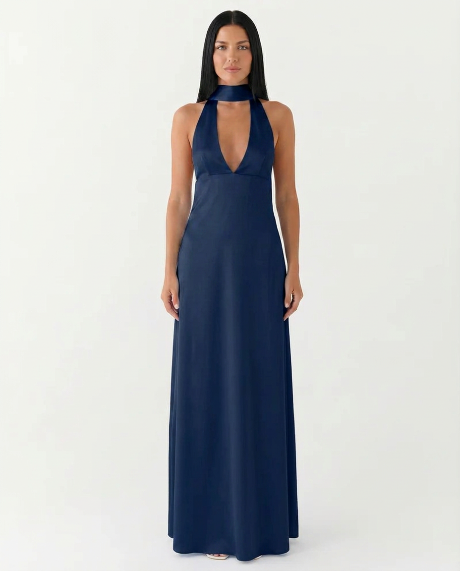 Navy Maxi Dress - Lana Fiorelli