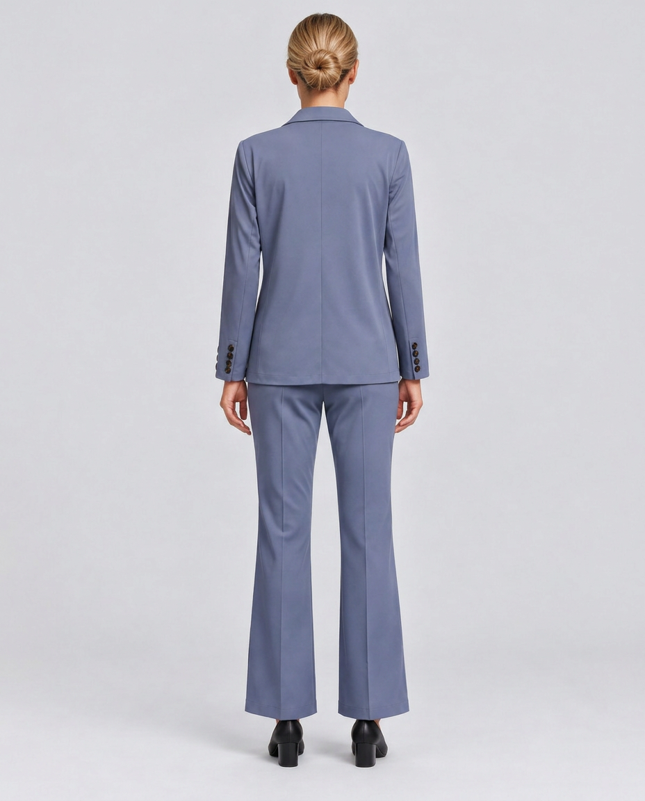 Blue blazer and straight trouser suit - Lana Fiorelli