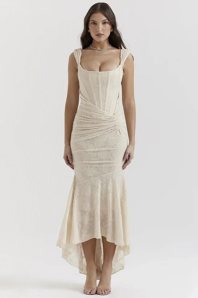 Beige Maxi Dress - Lana Fiorelli