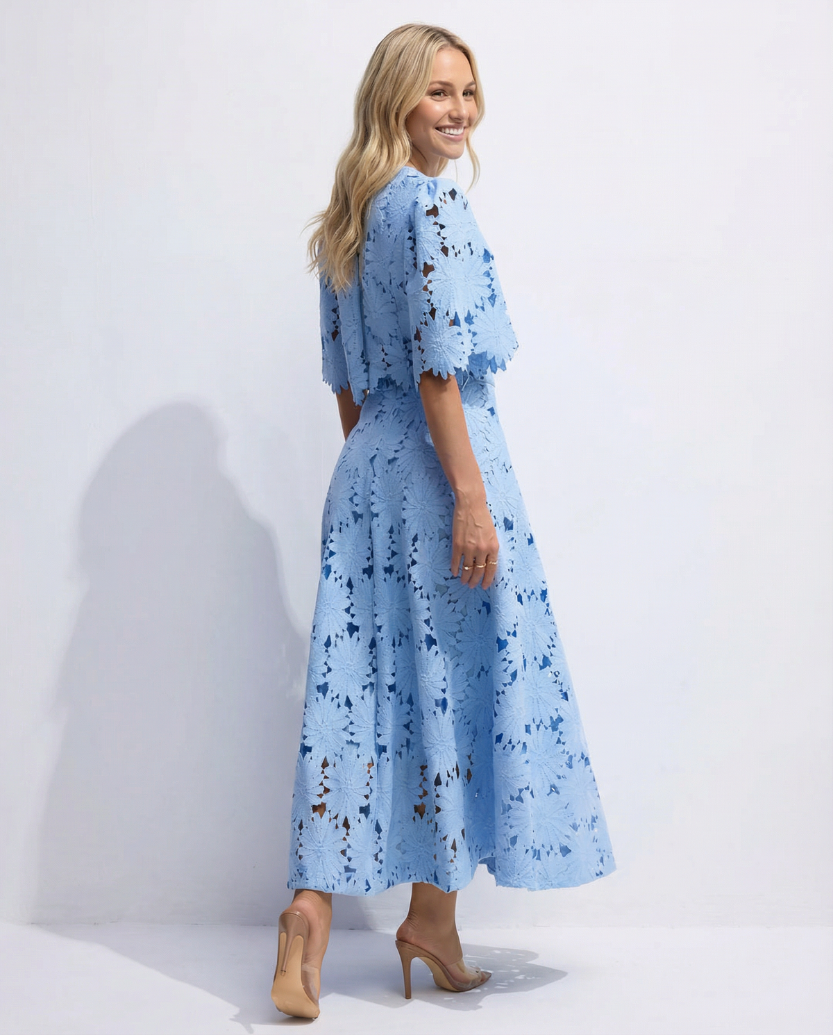 Lace Top and Skirt Set - Lana Fiorelli