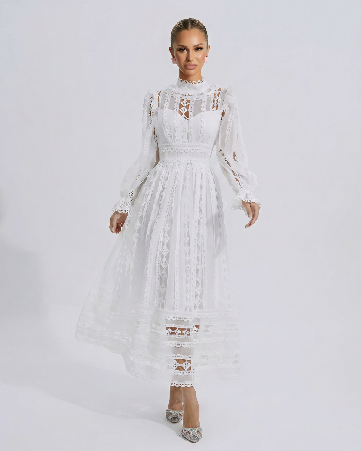 White Midi Dress - Lana Fiorelli