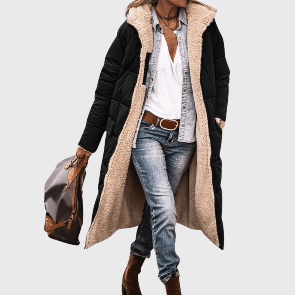 Black puffer coat - Lana Fiorelli