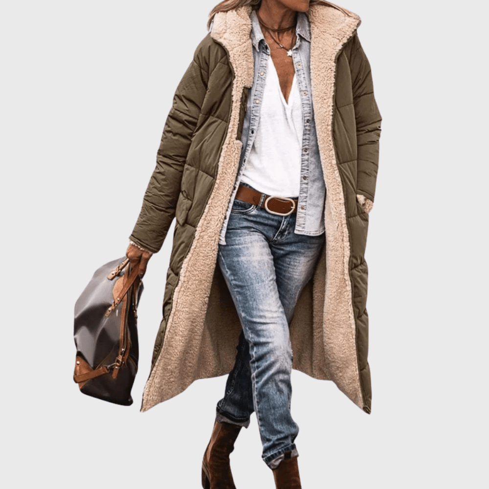 Green puffer coat - Lana Fiorelli