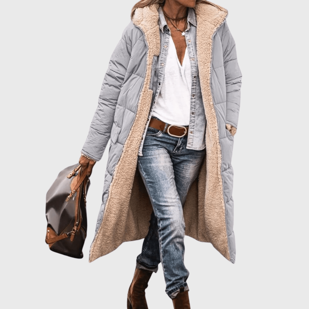 Grey puffer coat - Lana Fiorelli