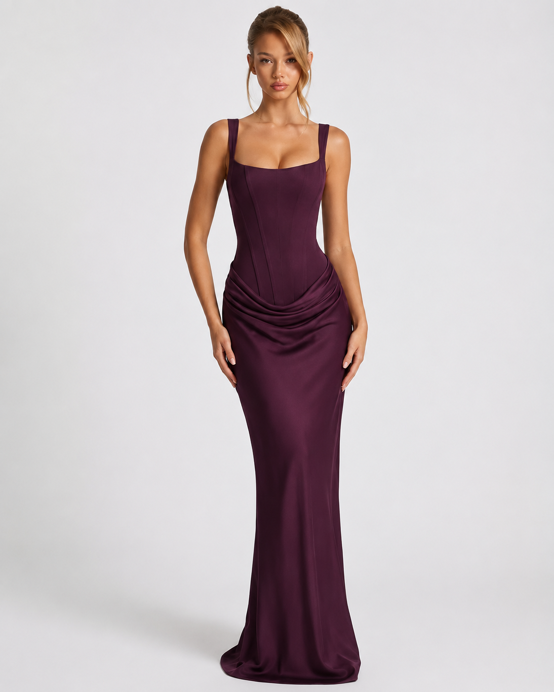 Brown Maxi Dress - Lana Fiorelli