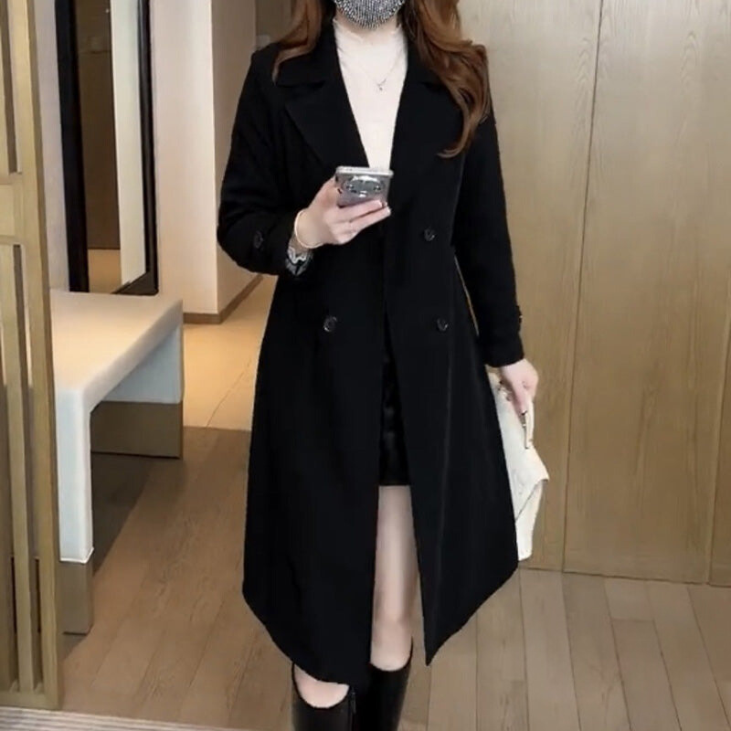 Black classic trench coat - Lana Fiorelli
