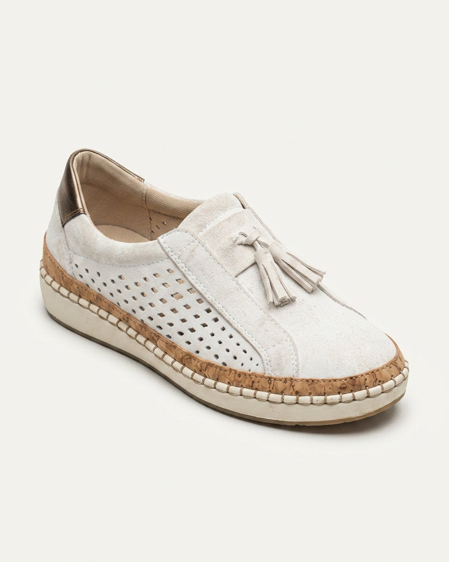 White Slip-On Sneakers - Lana Fiorelli