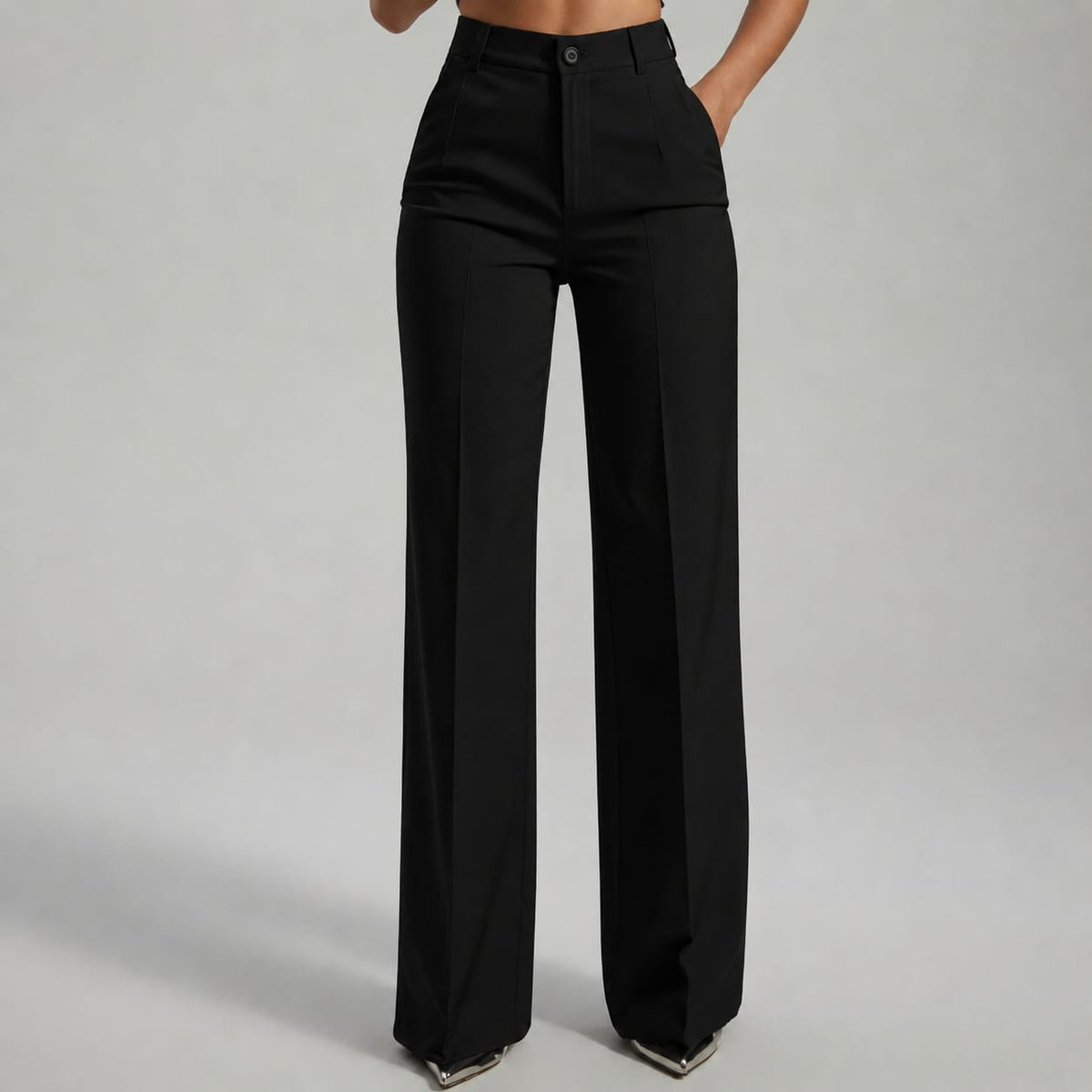 Black high waist trousers - Lana Fiorelli