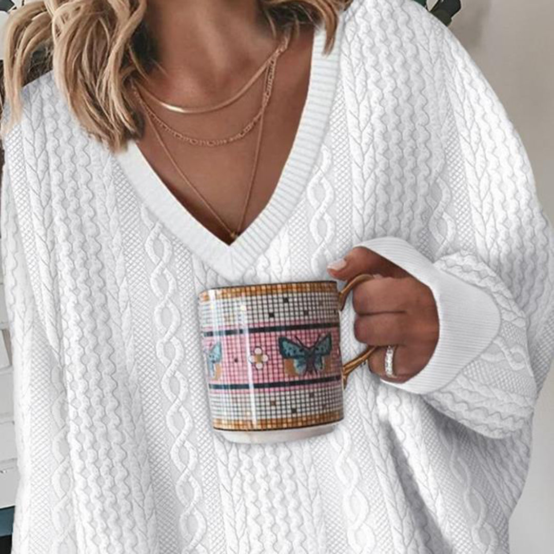Women's cable-knit jumper - Lana Fiorelli