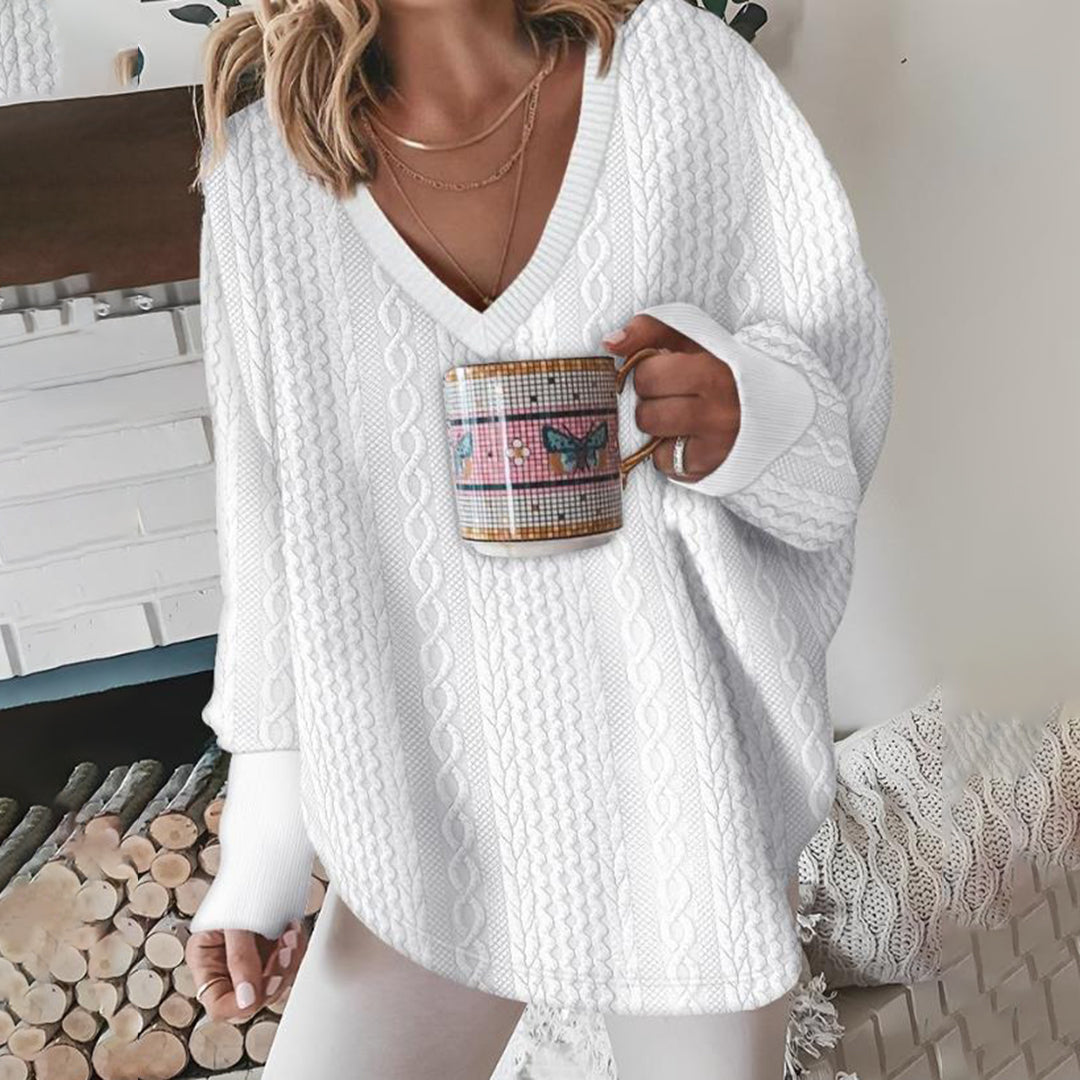 White cable-knit jumper - Lana Fiorelli