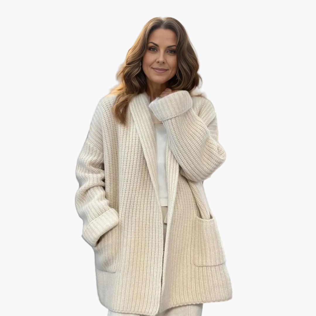 Women's ribbed cardigan - Lana Fiorelli