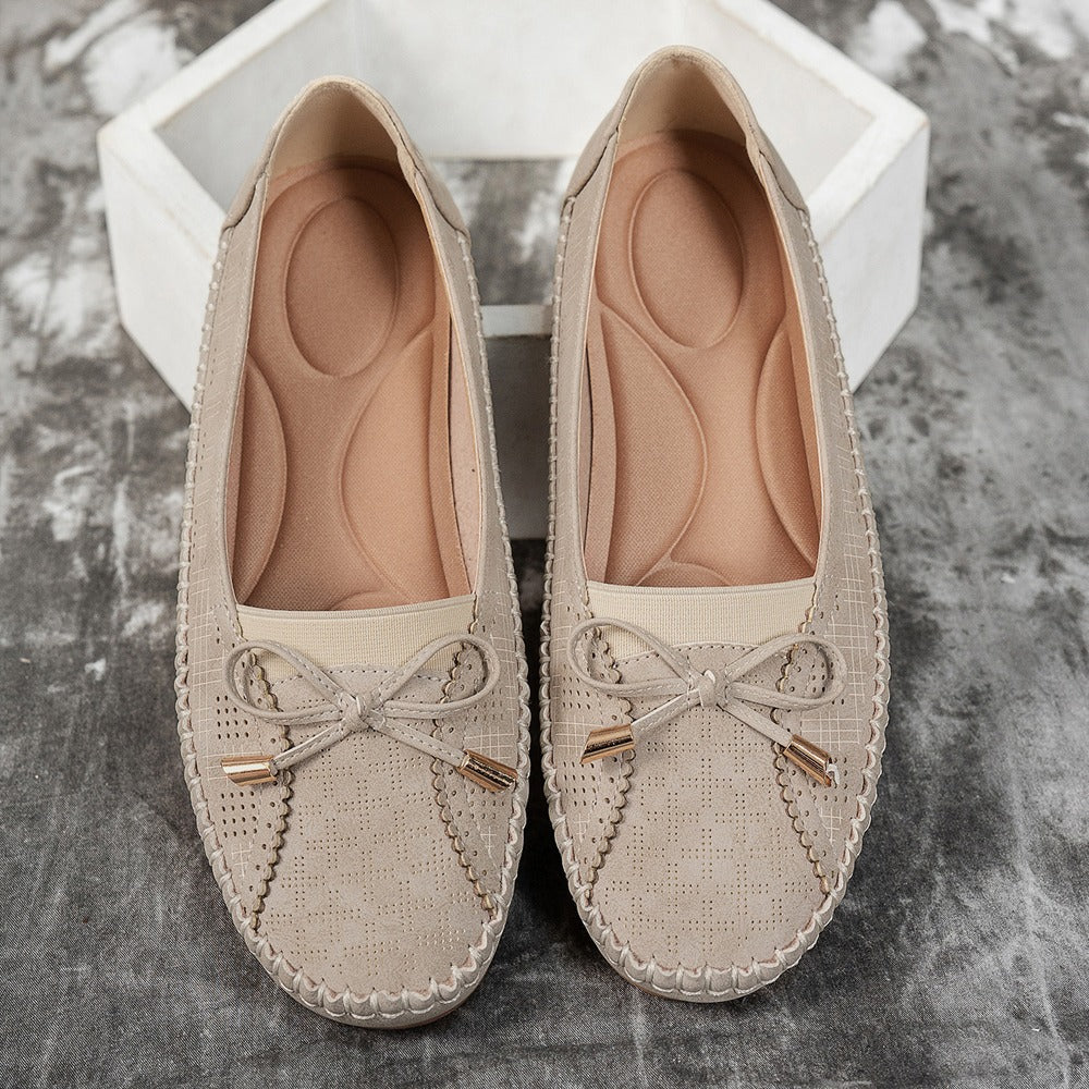 Beige cushioned ballet flats - Lana Fiorelli