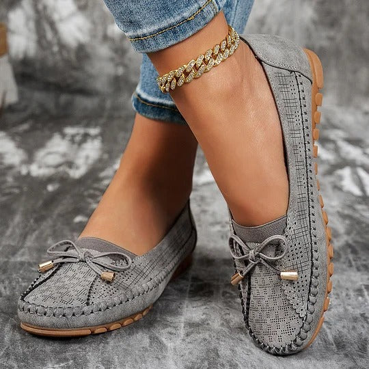 Beige cushioned ballet flats - Lana Fiorelli