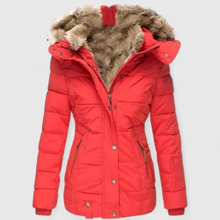 Red winter coat - Lana Fiorelli