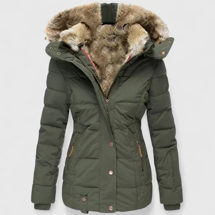 Green winter coat - Lana Fiorelli