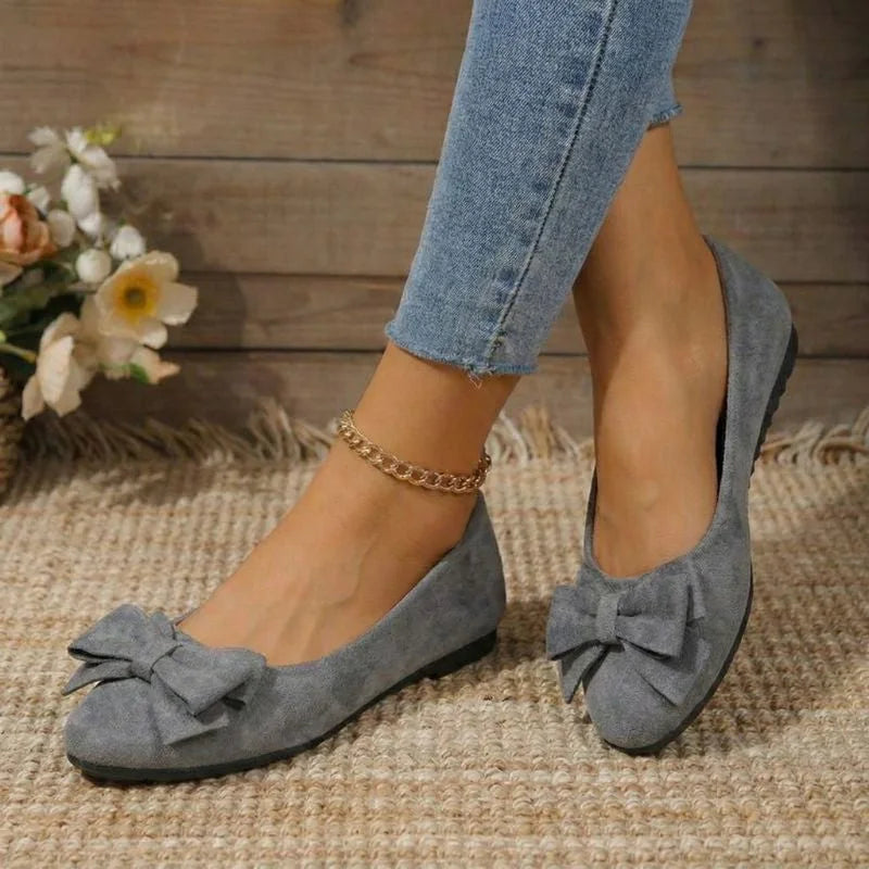 Grey wide fit ballet flats - Lana Fiorelli
