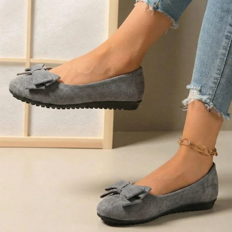 Grey wide fit ballet flats - Lana Fiorelli