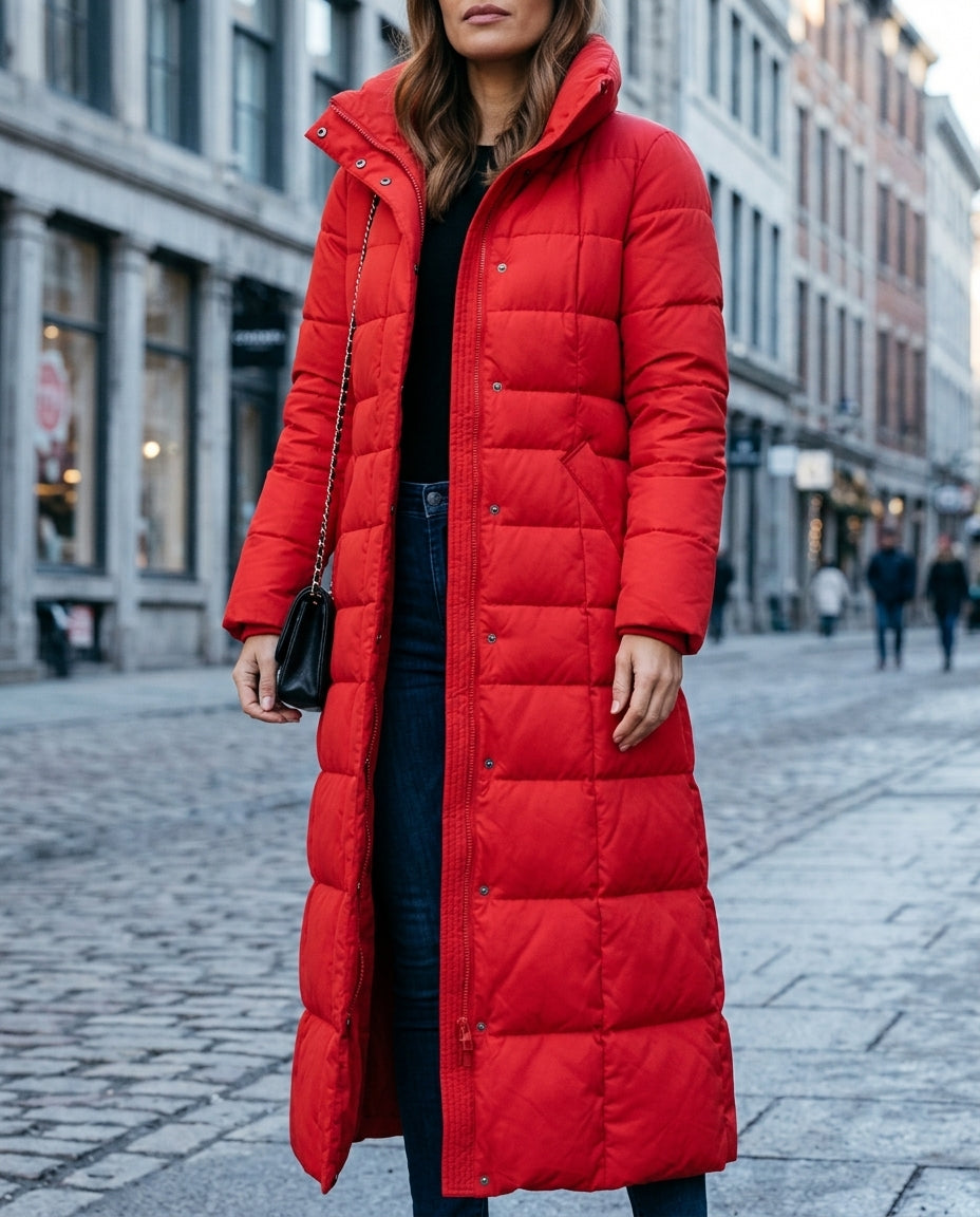 Red puffer coat - Lana Fiorelli