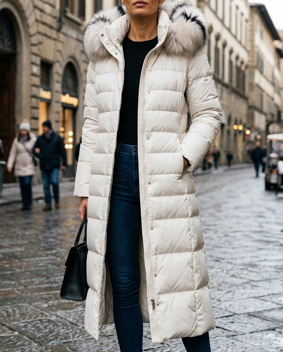 White puffer coat - Lana Fiorelli