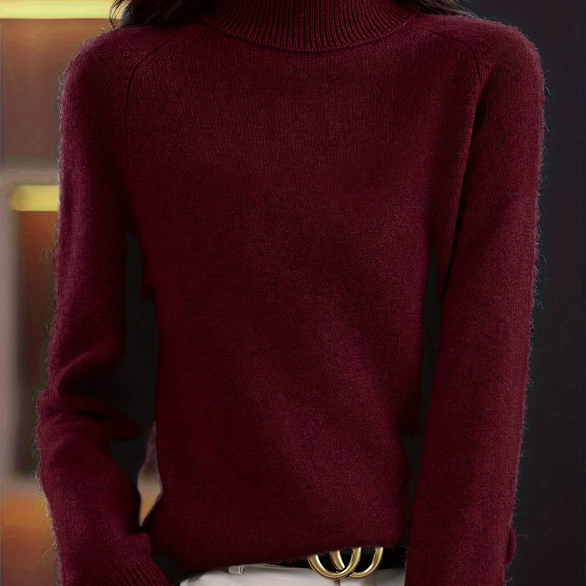 Burgundy Base Layer Sweater - Lana Fiorelli