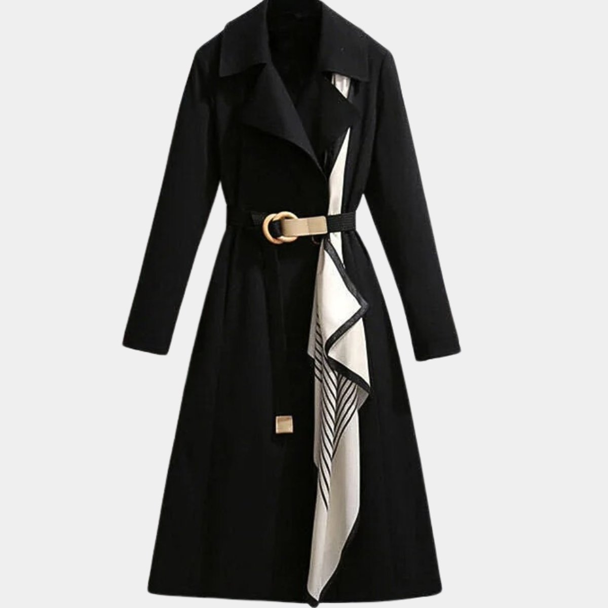 Black belted trench coat - Lana Fiorelli