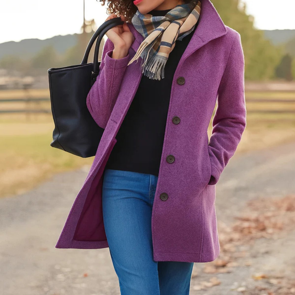 Purple coat - Lana Fiorelli