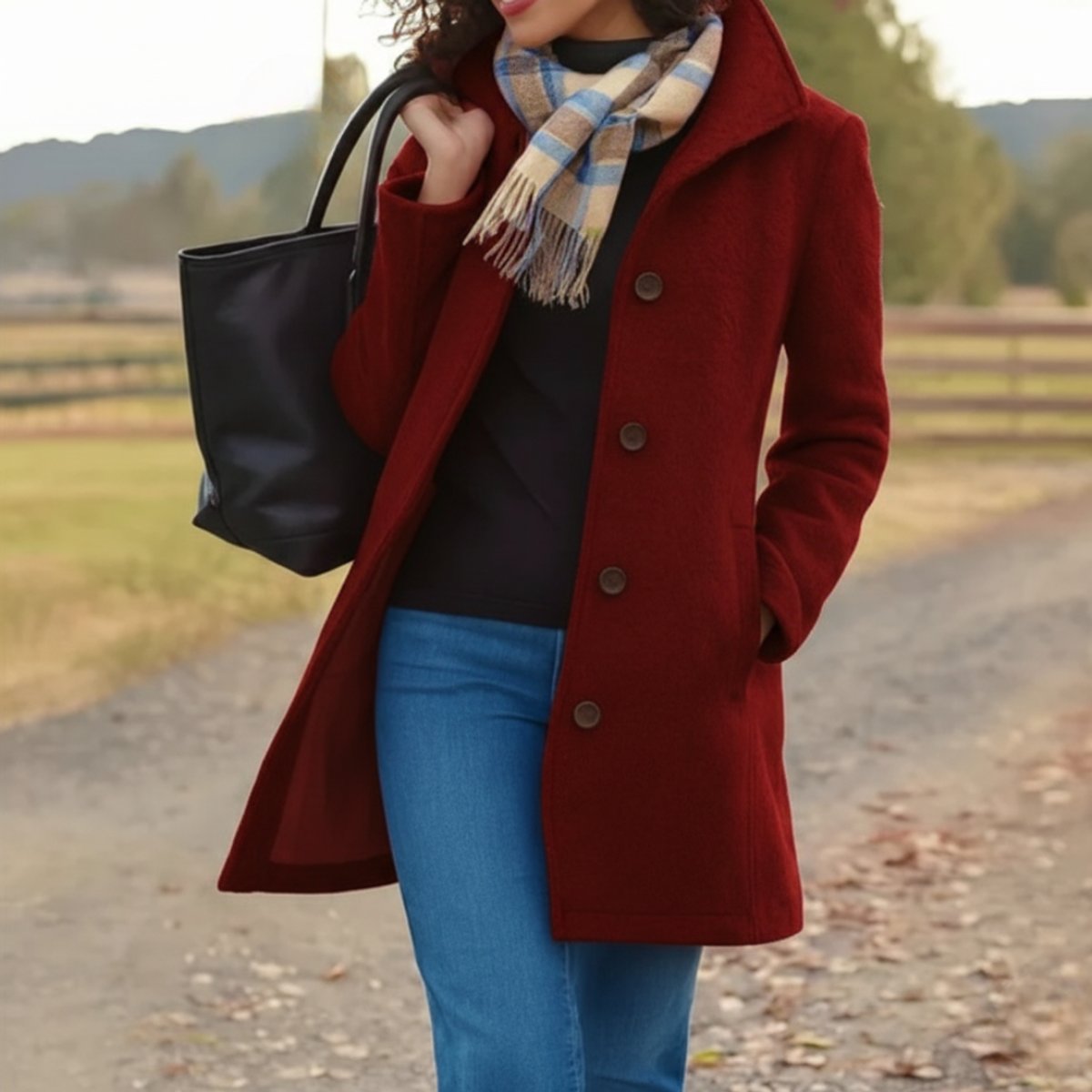 Red coat - Lana Fiorelli