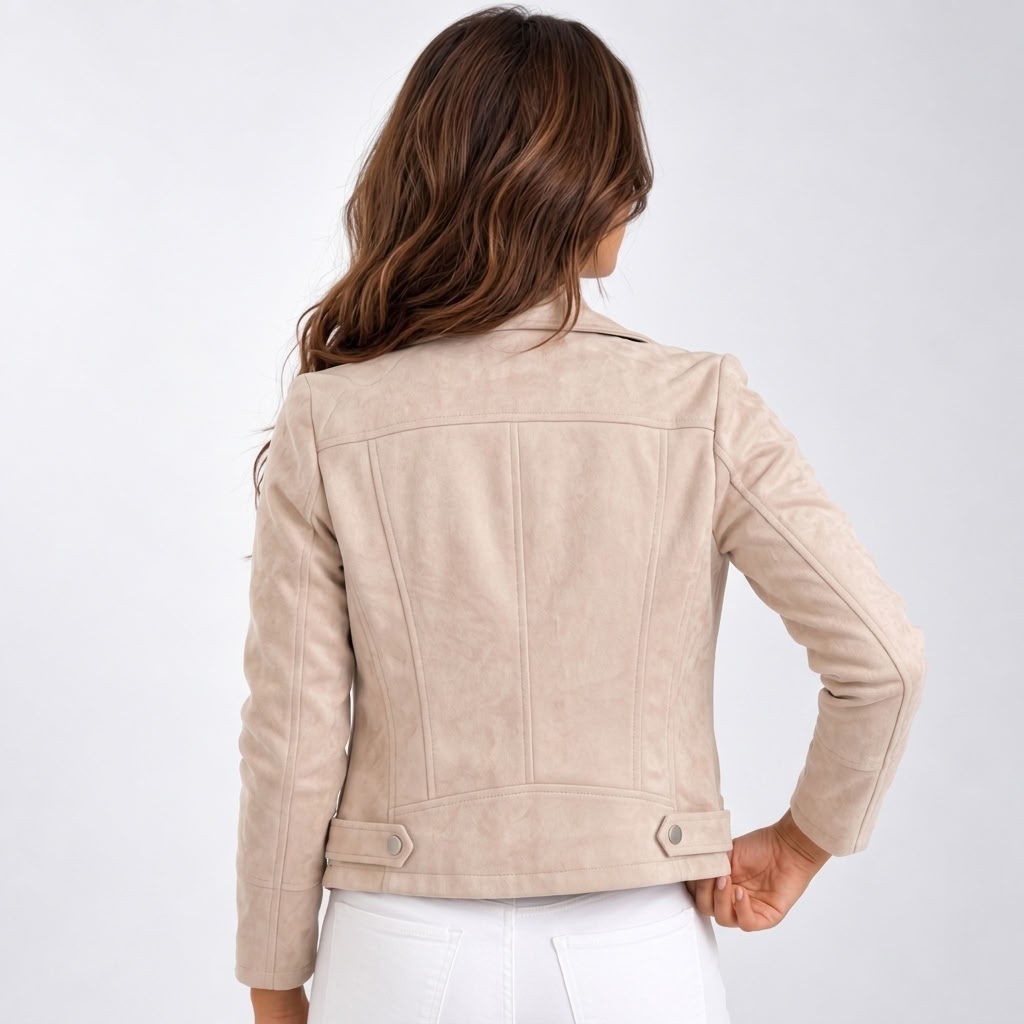 Women's fitted moto jacket - Lana Fiorelli