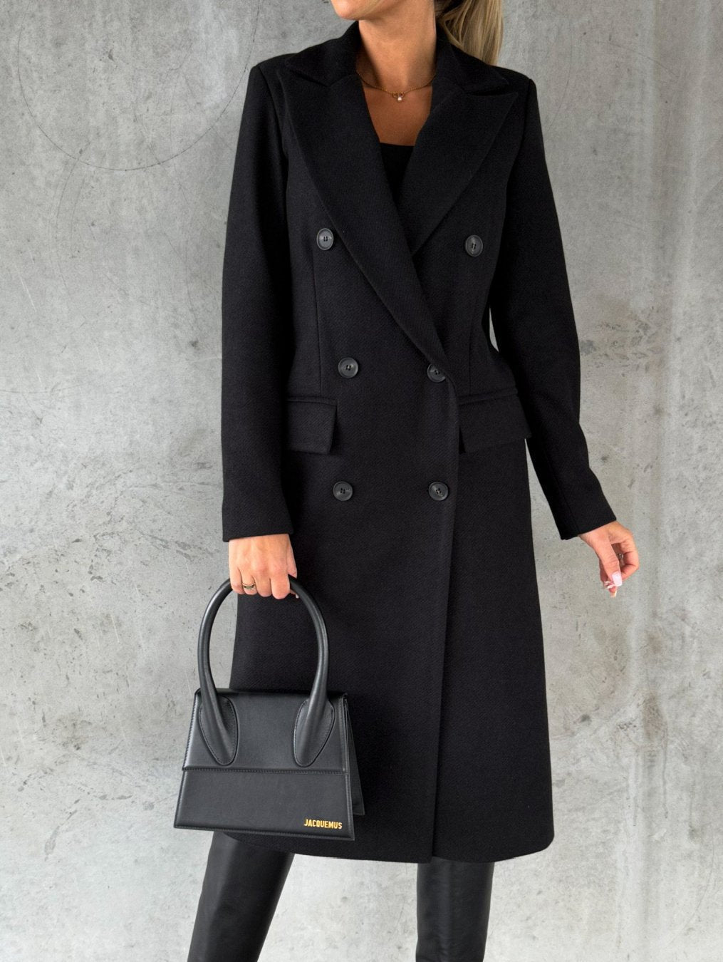 Black winter coat - Lana Fiorelli