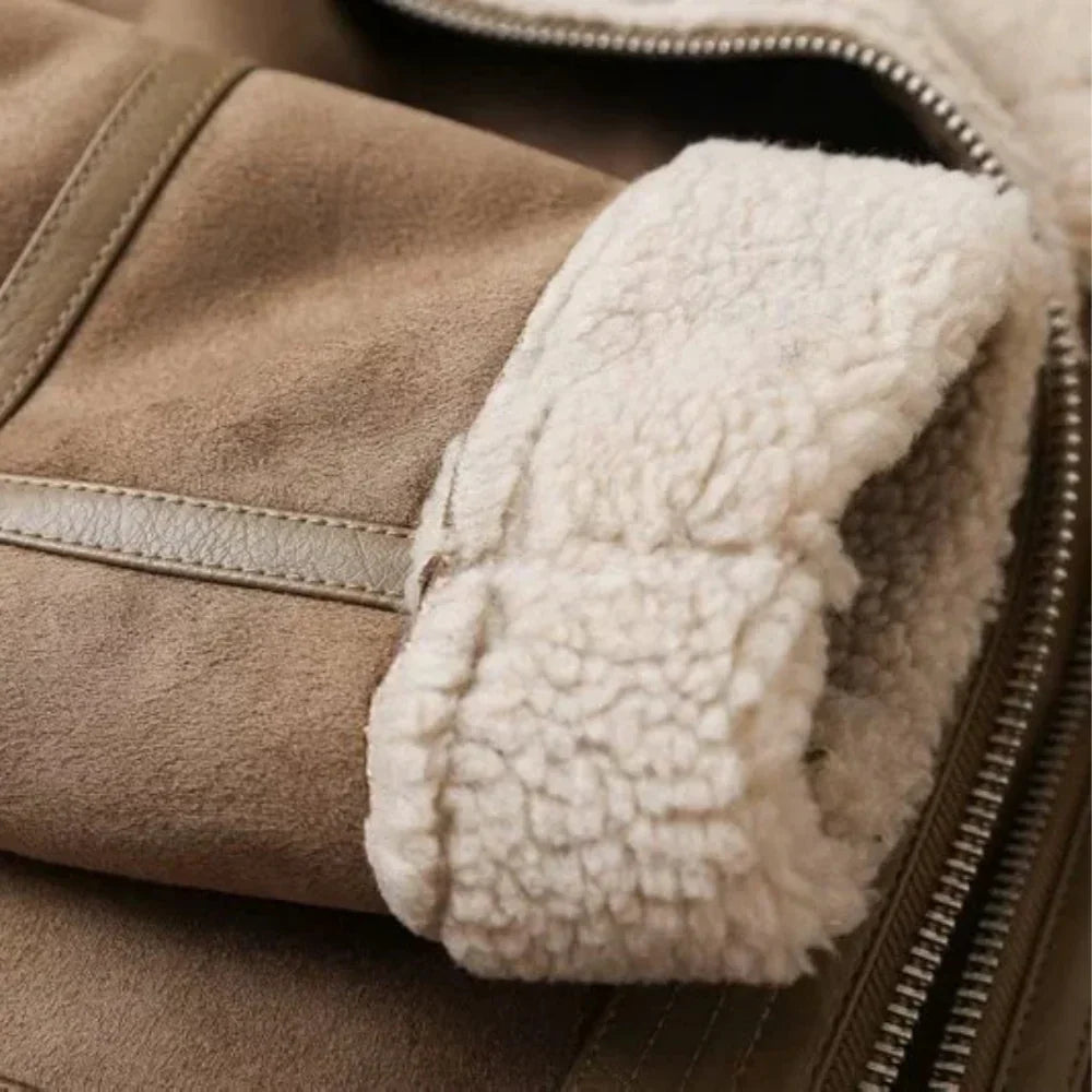 Dark Brown aviator jacket - Lana Fiorelli