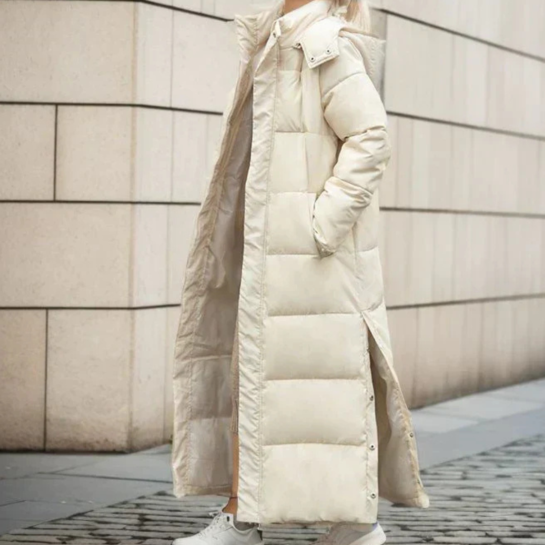 Women's long hooded puffer coat - Lana Fiorelli