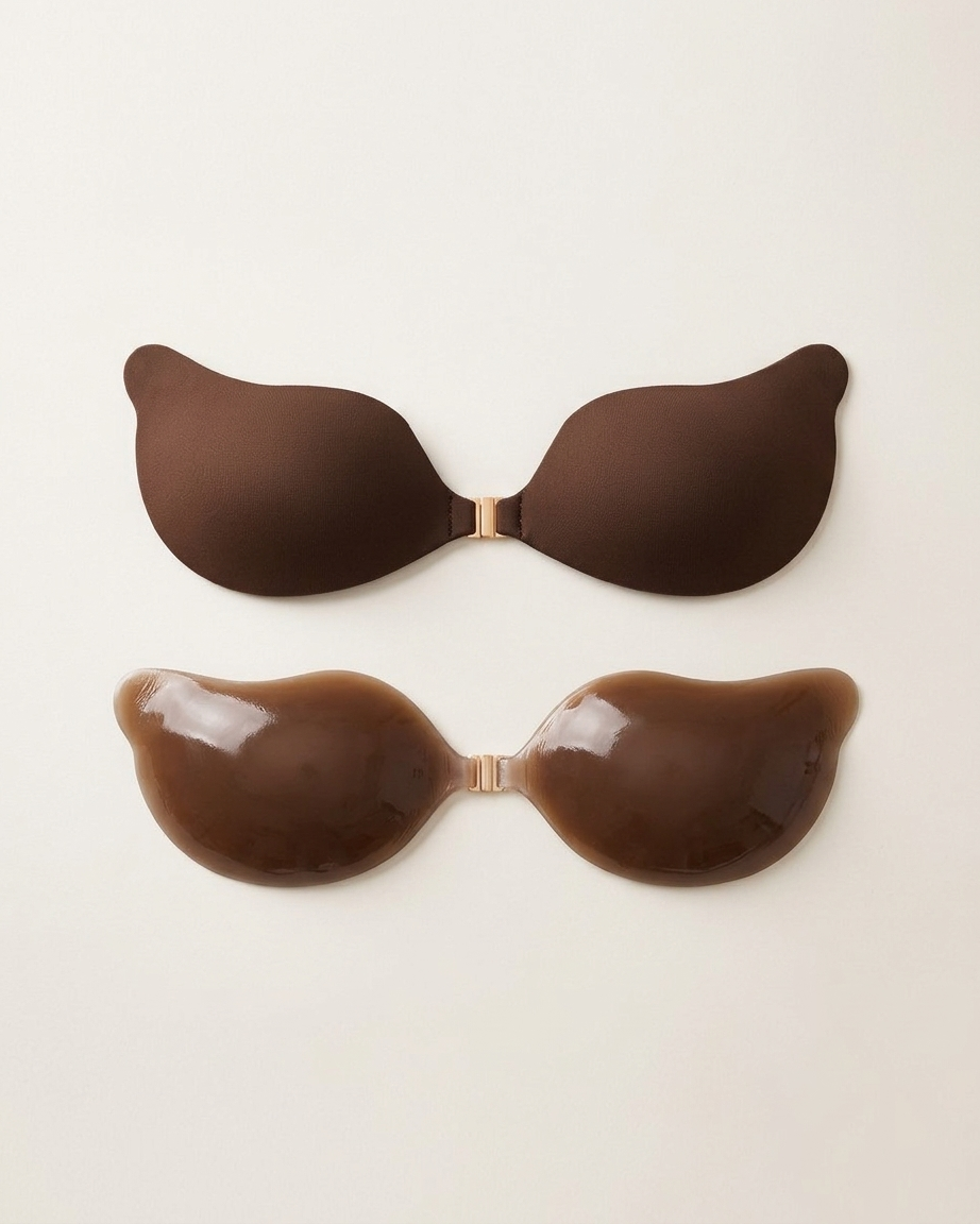 Dark Brown Adhesive Bra Cups - Lana Fiorelli